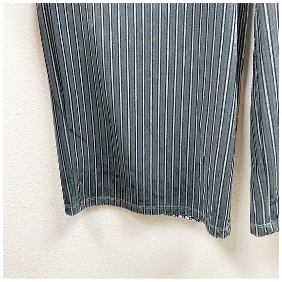 Zara Gray Velvet Striped Jumpsuit Size Medium - Picture 5 of 11